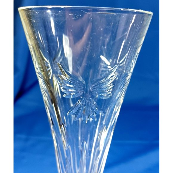 WATERFORD Times Square Anniversary 2013 Champagne Flutes LET THERE BE PEACE Dove - Picture 8 of 9